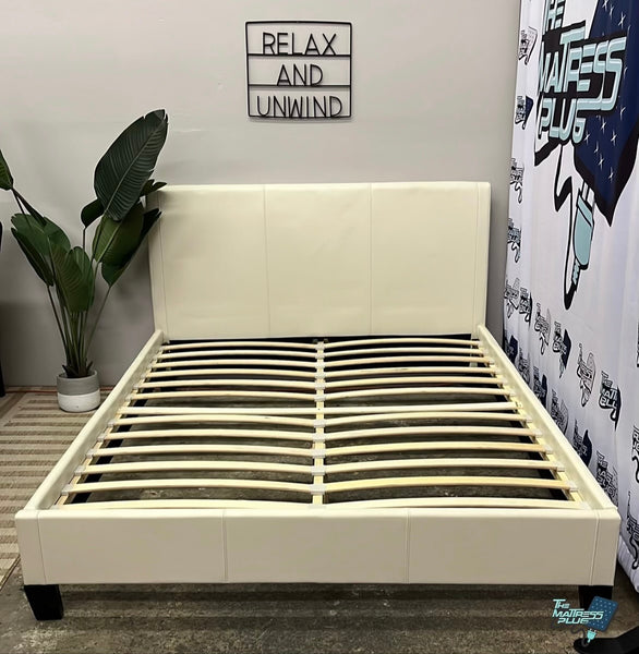 Ivory Platform Bed